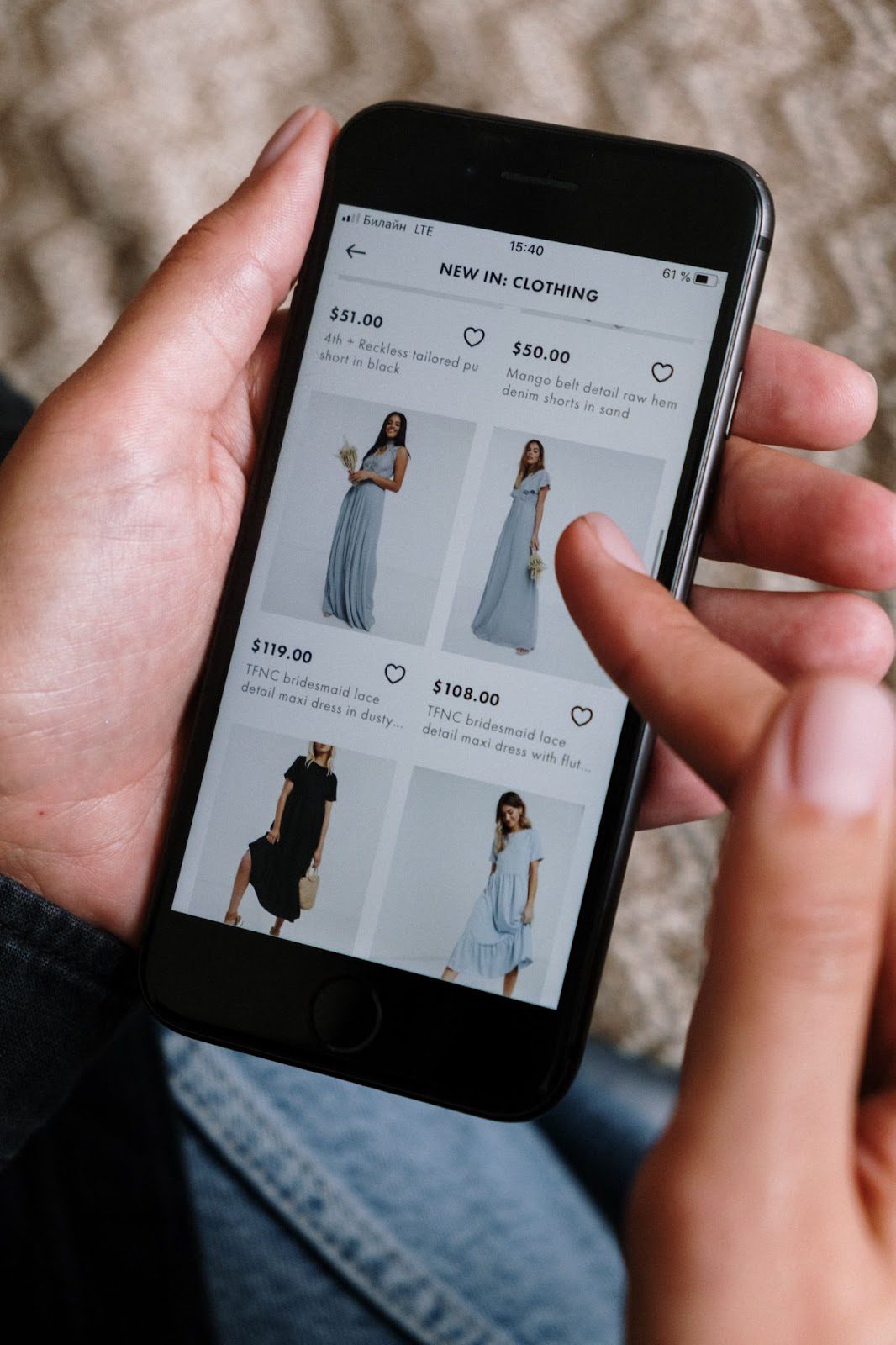 shopping on mobile