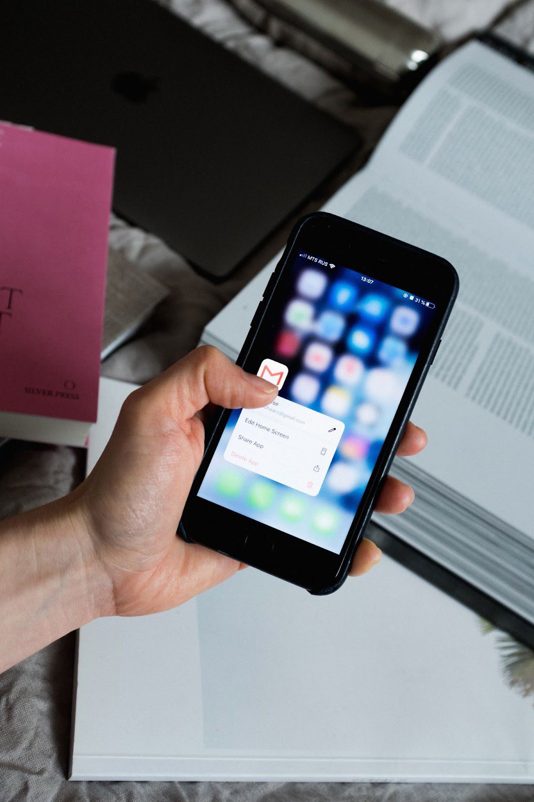 opening email app