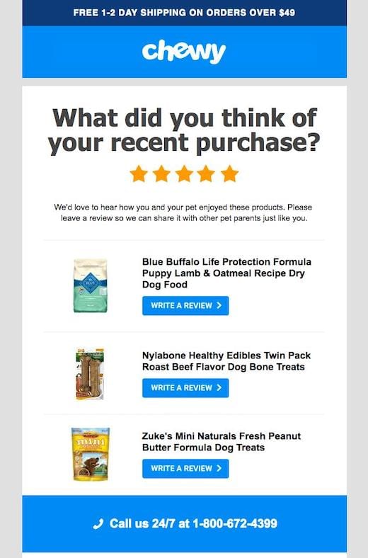example of an email with a boring font