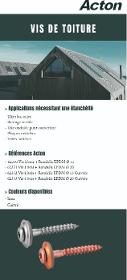 Acton - Vis à bois tête fraisée bombée + Rondelle EPDM