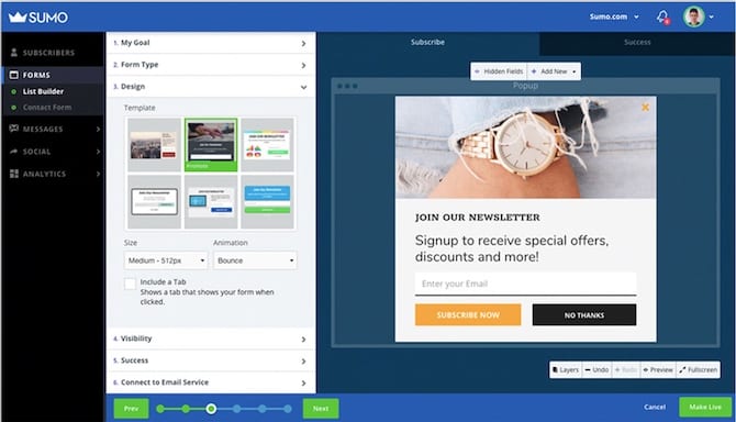 sumo bigcommerce app to boost sales