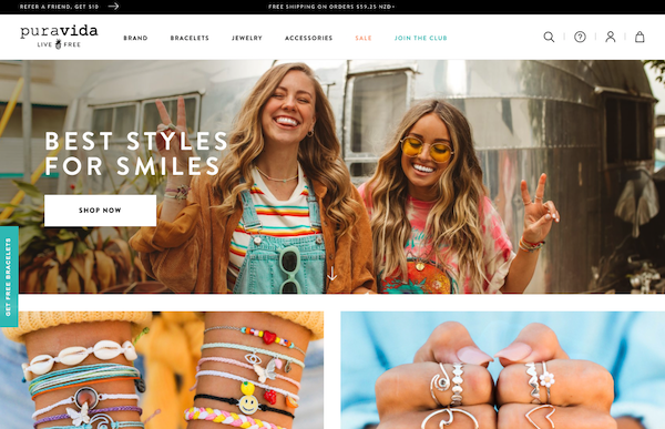 Pura Vida Bracelets - A dedicated Shopify jewelry store for bracelets - SmartrMail blog