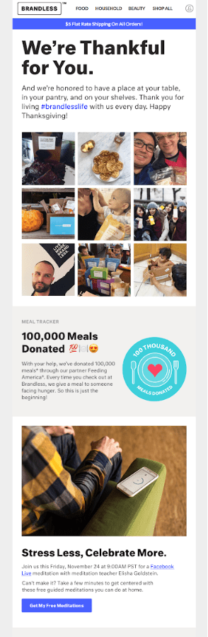 brandless email marketing example_SmartrMail blog