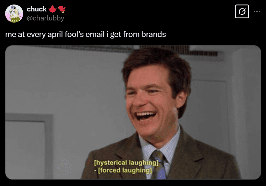 april fools day email irrelevancy