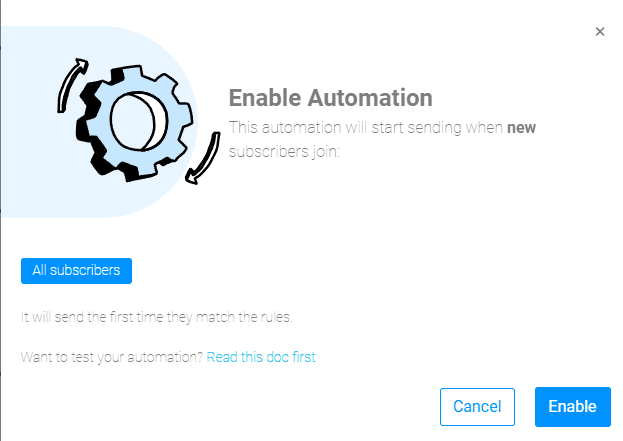 enabling an automation