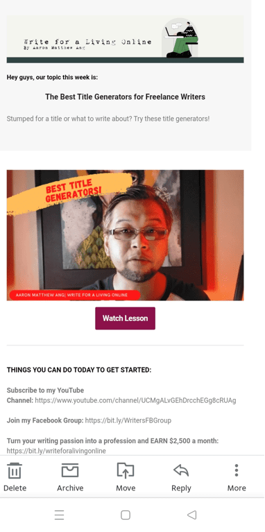 When to Use Email and SMS Marketing - Watch lesson button