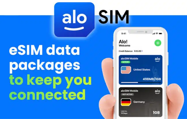 Alosim global eSIM service